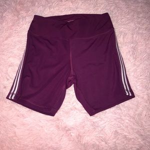 Burgundy bike shorts